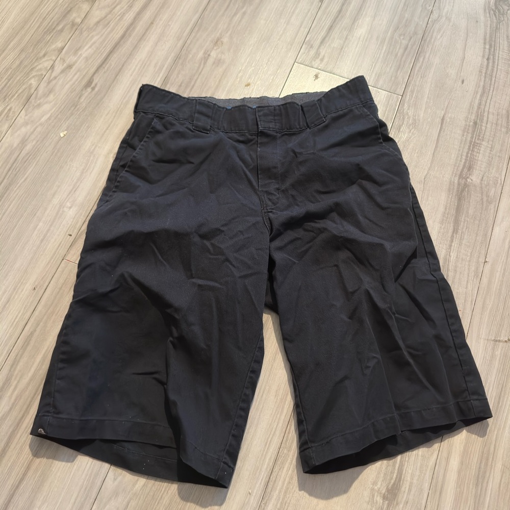 Dickies Black Flat Front Shorts Casual Style